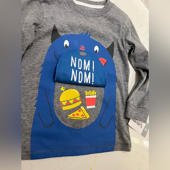 Kids Gray Monster Graphic Shirt - Picture 5 of 5